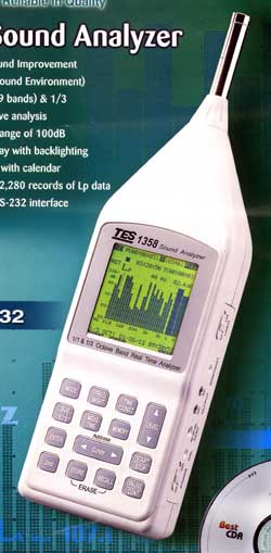 噪音计声级计即时音频分析仪TES1358(RS232)